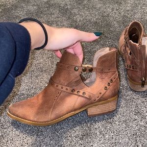 Brown booties